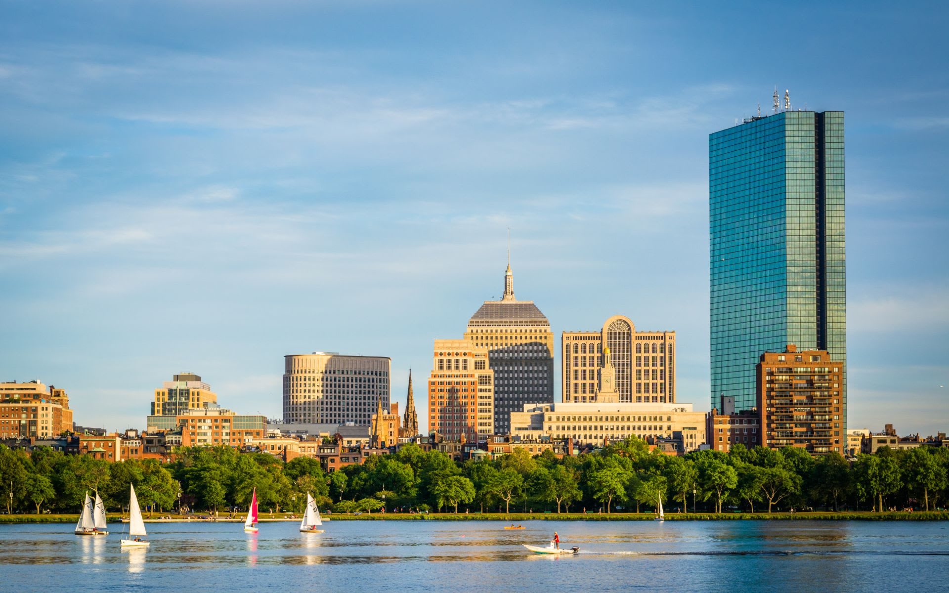 Boston skyline across the Charles River