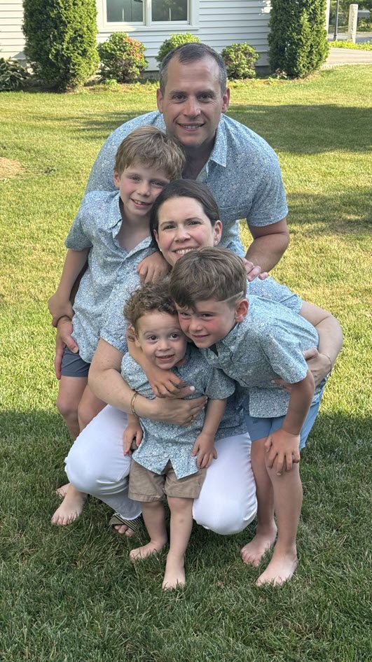 Jenna Levin with her family